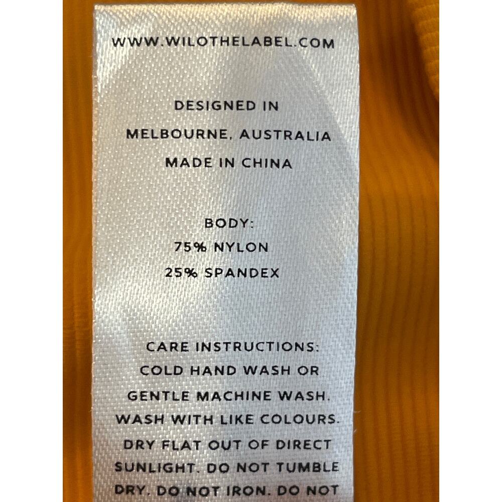 Wilo the Label Small Mustard Yellow Ribbed Ankle Leggings - Picture 5 of 7